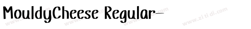 MouldyCheese Regular字体转换